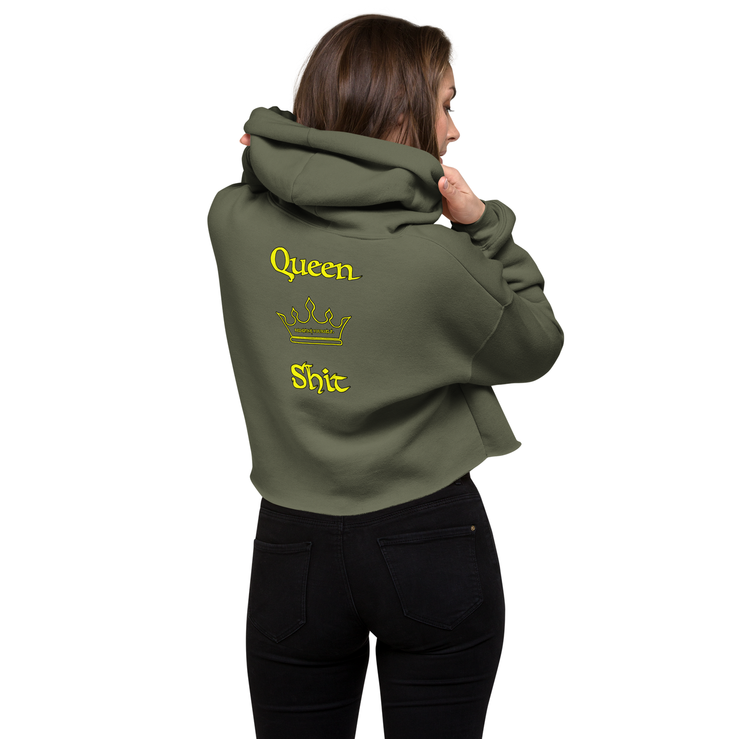 Royal Armor - Queen Shit Crop Hoodie